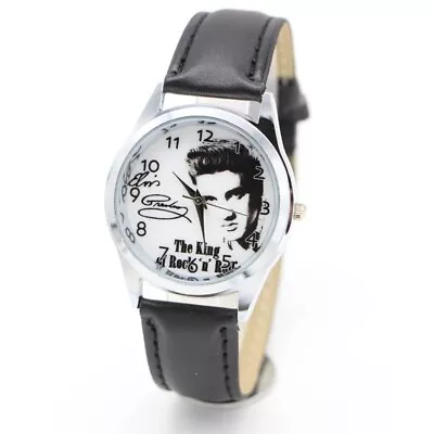 2024 Gift For Lovers Elvis Presley Lovely Watch Simple Quartz Wristwatch Classic • $9.81