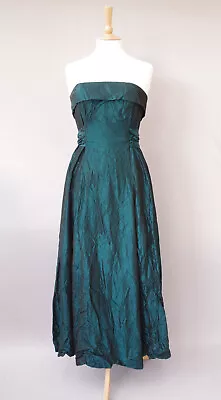 Vintage Laura Ashley Evening Dress UK 8 - 1 0 Ball Gown 1980 Carno JE1217 • £45