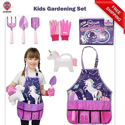 Children Gardening Set Kids Gardening Tools Kit Unicorn Gardening Set For Girls • £19.99