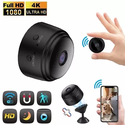 MINIPIX GENUINE HD 4K Mini Security Camera Spy Cam Magnetic Mini Security Camera • £11.99