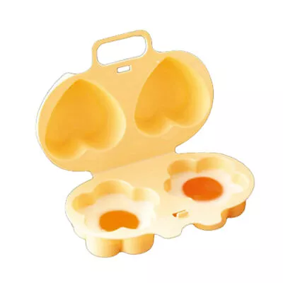 Egg Microwave Cooker Egg Poacher Microwave Egg Fryer With 2 Cavity Non-stick • $9.82