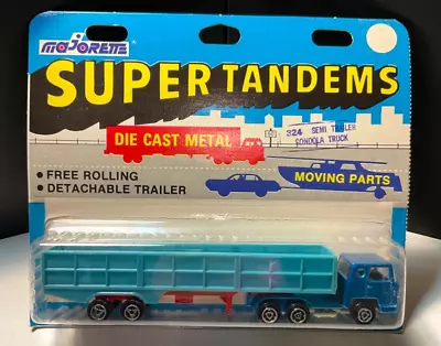 Vintage Super Tandems Majorette Semi Trailer Gondola Truck # 324 NOS • $19.98