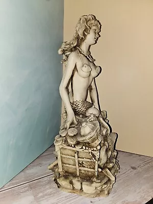 Antique Mermaid Sculpture Statue Decor • $27.14