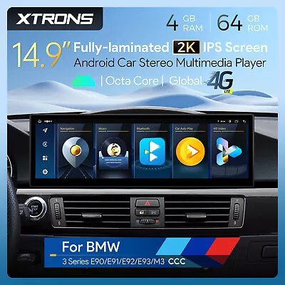 14.9  IPS CarPlay 4G LTE Android 13 8Core Car GPS Stereo For BMW E90 E91 E92 CCC • $509.99