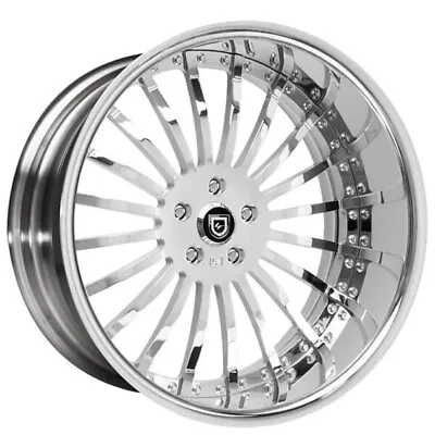 22  Staggered Lexani Forged Wheels LF-Luxury LF-714 Chrome Forged Rims  • $6049