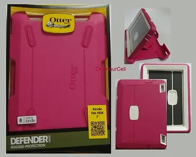 Otterbox Defender Case Amazon Kindle Fire HDX 7  2013 Pink New 77-33647 • $10.95