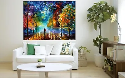 Leonid Afremov FRESH COLD Painting Canvas Wall Art Picture Print Living Room • £18