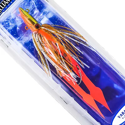 WILLIAMSON Yabai Jig Slow Vertical Kabura Inchiku Skirt Tail 6  40g GOLD ORANGE • $11.98