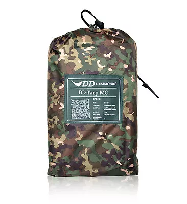 DD Tarp 3x3 - MC: Lightweight Camouflage Shelter For Hammocks & Solo Adventures • £56.75