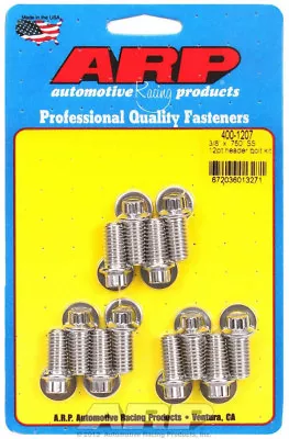 Arp 400-1207 Sbc Small Block 5/16 Head Chevy Header Stainless Bolt Set Bolts • $34.97