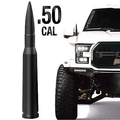 50 Cal Bullet Antenna For Ford Dodge & Ram F150 F250 F350  Antenna Matte Black • $26.99