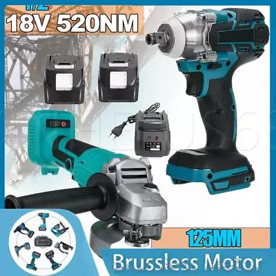 For Makita Battery Impact Wrench Brushless Cordless Impact Driver Angle Grinder • £41.59