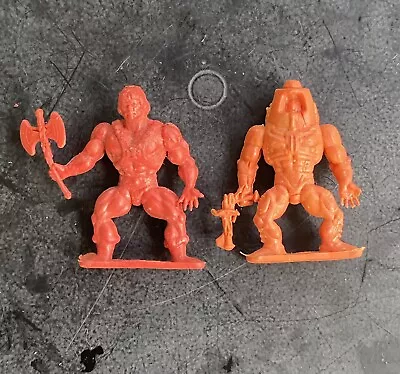 (2) He-Man 80's MOTU Vending Gumball Machine Figure Masters Universe Hong Kong • $15