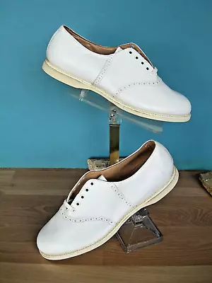 Authentic 60's College Hill Sports White  Saddle Shoes  NOS  US Women's 9.5 • $88