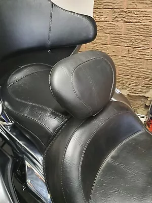 Motorcycle Backrest For Mustang Seat Pad And  Post Removeable • $173.77