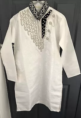 Mens Kurta Set Wedding/Eid Pakistani Size S - Used Once • £18