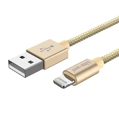 For IPad Mini 2 Lightning To USB Syncing & Charging Lead MFi Cable Gold • £6.75