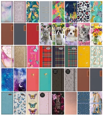 £2.99 • Buy 2023 Diary Pocket Small / Slim Line Metal Corner Week To View Cute Fashion Diary