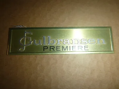 $9.99 • Buy Collectible GULBRANSEN LOGO Name Plate: Metal From A Vtg Gulbransen Premiere