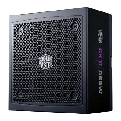 850W Cooler Master GX II Fully Modular 80PLUS Gold Single Rail 70.8A 120mm  • £151.32