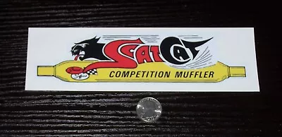 Scat Cat Competition Mufflers  - Sticker  NHRA Racing  Hot Rod  Show Car • $2