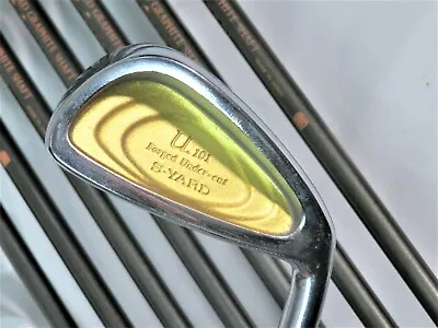 Gold Back Face S-YARD U.101 8PC R-FLEX IRONS SET Golf Japan Limited NWO • $499.99