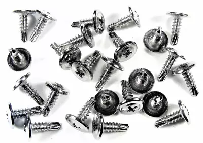 Ford Chrome Wheel Well Trim Molding Screws- Self Tap Low Profile- 25 Screws #230 • $9.50