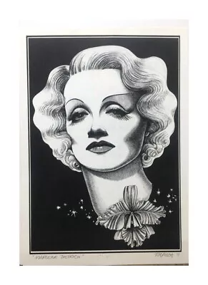 Rapoza - Marlene Dietrich 1979 Signed. • $35