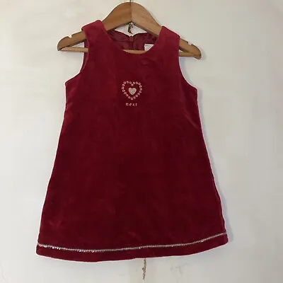 Next Baby Girl Red Velvet Dress Age 12-18 Months So Cute❤️ • £7.99