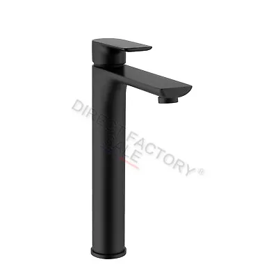 Bathroom Square Black Chrome Basin Mixer Tap Flick Vanity Faucet WELS Watermark • $82.95