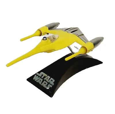 Yellow Star Wars 2005 Naboo Fighter Titanium Series Diecast Micro Machine Excell • $12.34