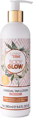 Skinny Tan Body Glow Moisturising Gradual Tan Lotion - Fake Tan Moisturiser Cru • £8.95