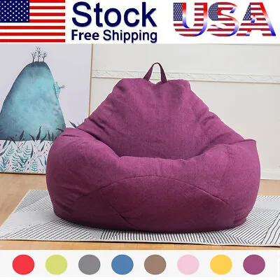 Large Bean Bag Chair Sofa Couch Cover Indoor Outdoor Lazy Lounger Cover 8-colors • $27.99