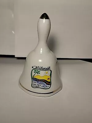 Vintage “California” Porcelain Bell. Bell Ringer Intact • $7