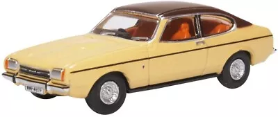 Oxford Diecast Ford Capri Mk.2 'Sahara Beige' Die Cast Model 1:76 00 Scale New • £7.25