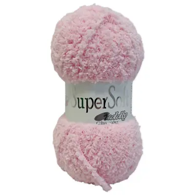 Jarol SUPERSOFT CUDDLY CHUNKY Knitting Wool Yarn 100g - 02 Baby Pink • £5.49