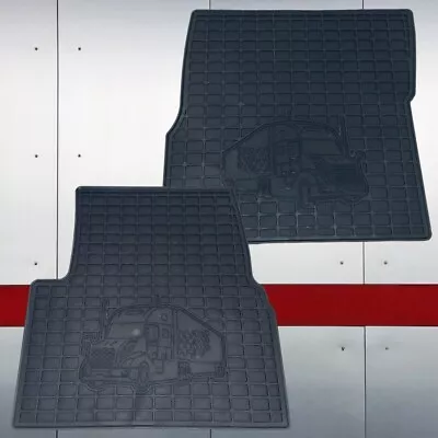 Volvo VNL Floor Mats Fit 2004-2015 Trucks Latex Material Pair Driver Passenger  • $44.99