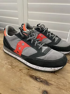 £30 • Buy Sauciny Jazz Trainers, Grey/Silver/Orange, UK 9.5, Good Condition