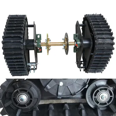 ATV Rear Wheel Buggy Snow Tracks Sand Snowmobile Tracked Vehicle Track Assemly! • $255