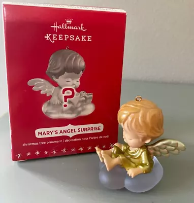 Hallmark 2016  Mary's Angels Surprise  Gold Angel Ornament • $45