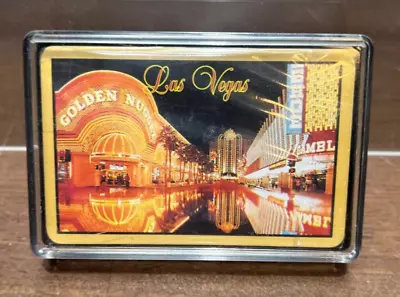 NOS New Vtg Las Vegas Playing Card Golden Nugget  Sealed Deck Hong Kong • $25