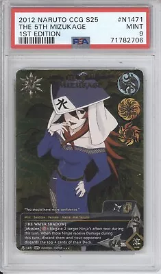 Naruto Kage Summit The 5th Mizukage Super Rare PSA 9 N1471 Tcg Ccg • $799.99