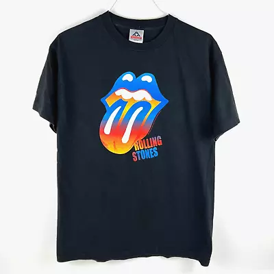 Vintage Rolling Stones T Shirt Colorful Tongue And Lips Logo 2004 Alstyle Size L • $29.95