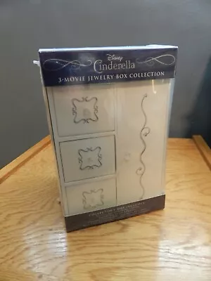 Disney Cinderella 3 Movie Jewelry Box Collection Set Nib 6 Blu Ray Disc Nib • $54.62