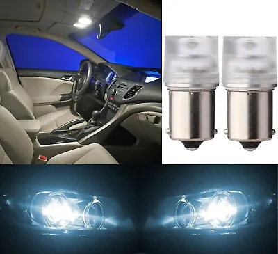 Flosser LED BA15s R5W 1W White Two Bulbs Hood Engine Bay Light Replace Lamp Fit • $19