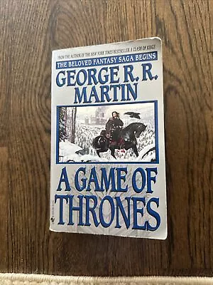 1997 A Game Of Thrones George R.R Martin Paperback Book Fantasy • $12