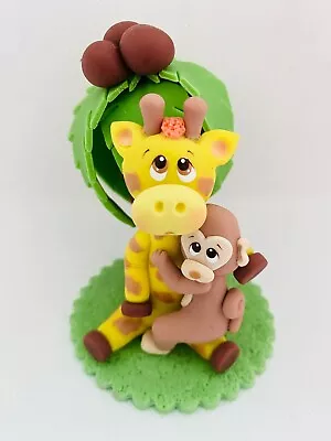 Giraffe And Monkey Cake Topper. • $24.99