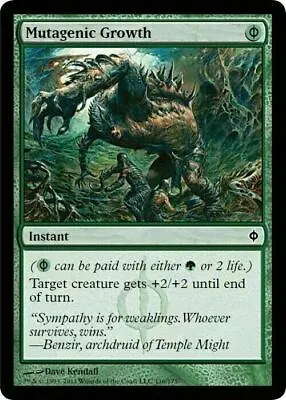 Mutagenic Growth ~ New Phyrexia [ Excellent ] [ Magic MTG ] • $6.92