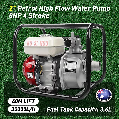 Petrol Water Pump 2  8HP 210CC High Flow Transfer Pump Fire Fighting Irrigation • $175