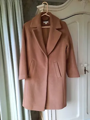 Whistles Mara Drawn Cocoon Camel Coat Size XS • £85